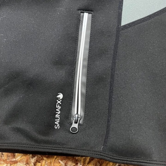 Saunafx,Mens, Sport Jacket,Black,Size XXL, Zipper, Hoddie, Pockets,Gray stripe.! - Picture 5 of 8